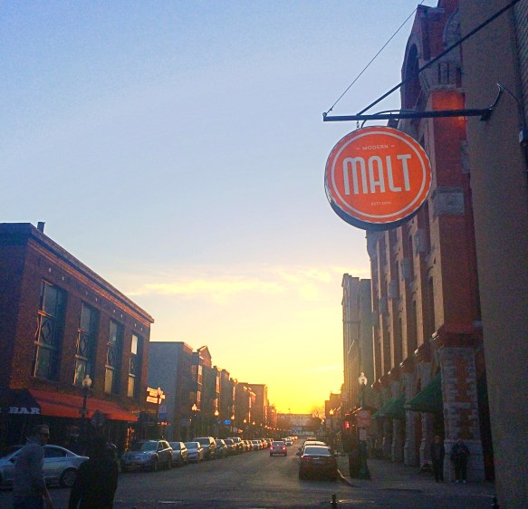 Sunset on Armory Square 